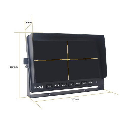SC-TFT10HD4 Monitor 10" AHD 4ch 4split 4PIN 12/24V