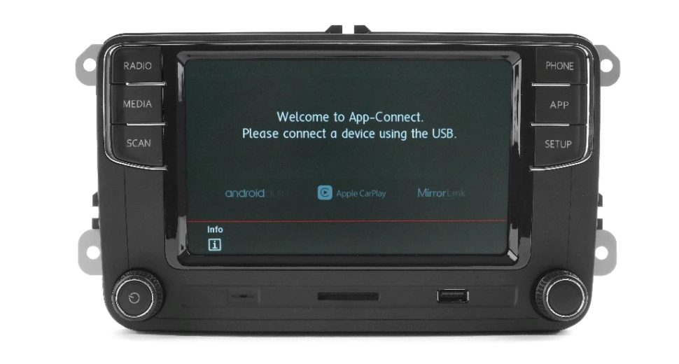 RCD410 PRO Carplay + Android auto radio voor Volkswagen
