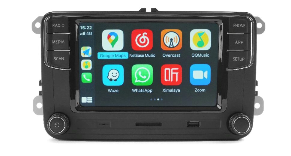 RCD410 PRO Carplay + Android auto radio voor Volkswagen