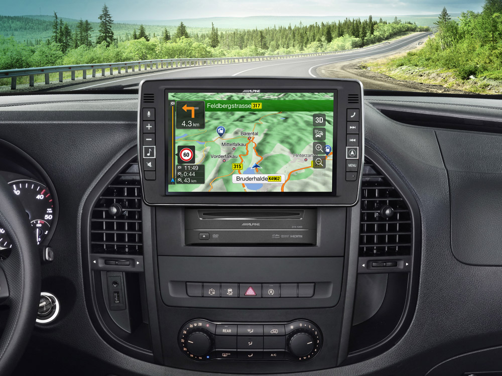 Alpine X903D-V447 - 9"Alpine Style Navigatiesysteem voor MB Vito V447