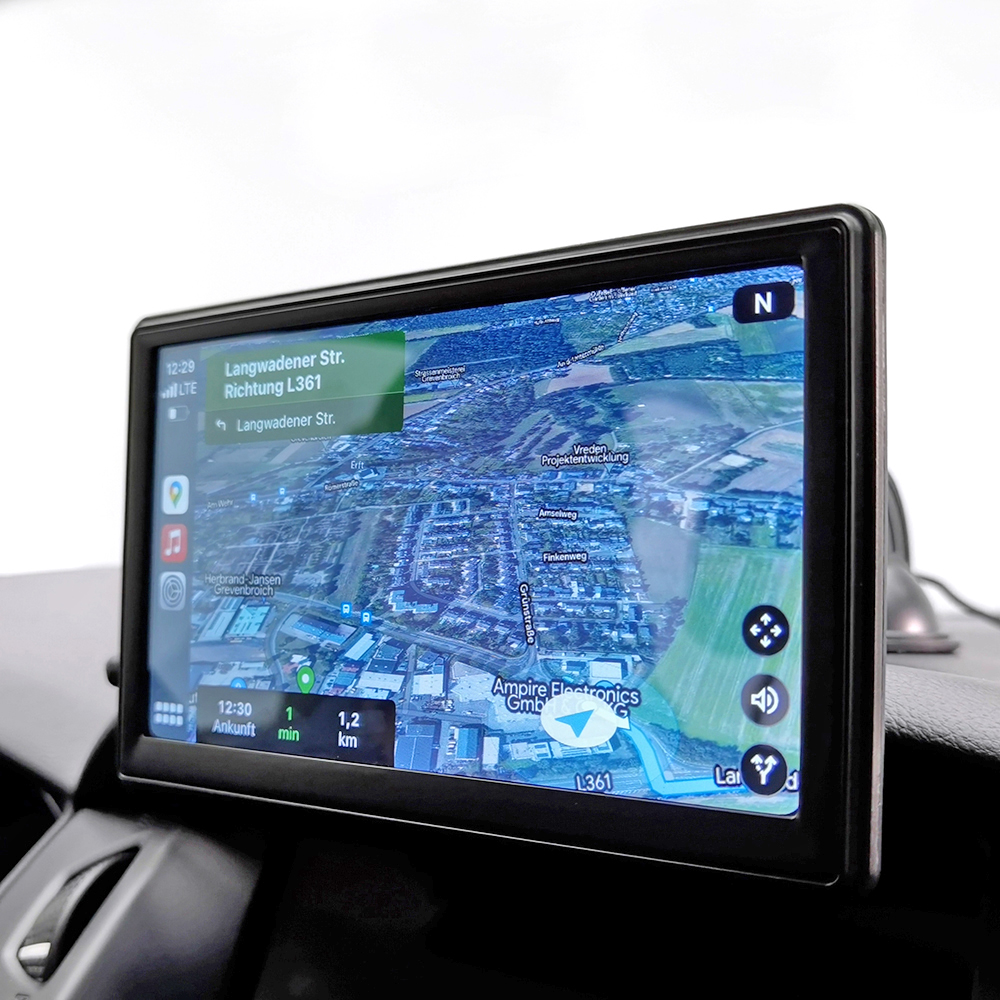 Smartphonemonitor Apple Carplay/Android auto 17,8 cm (7'') met achteruitrijcamera-ingang