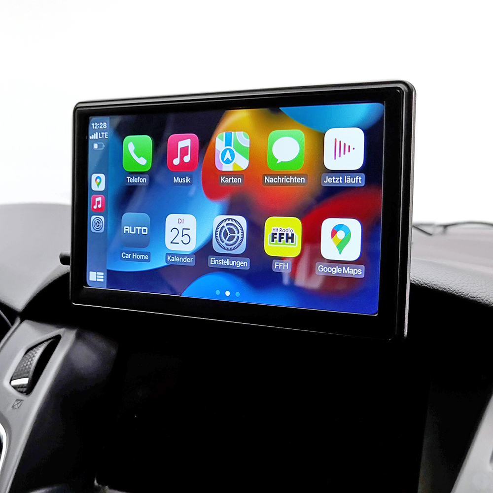Smartphonemonitor Apple Carplay/Android auto 17,8 cm (7'') met achteruitrijcamera-ingang