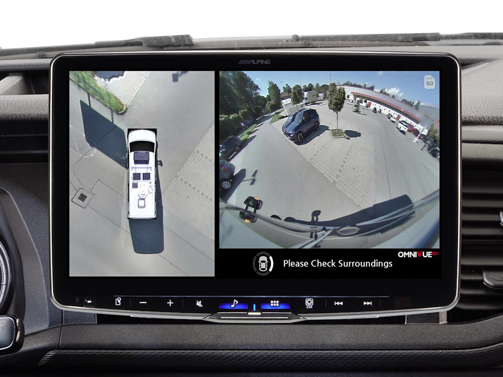 Alpine HCS-T100 360°-camerasysteem voor campers en campers elimineert dode hoeken