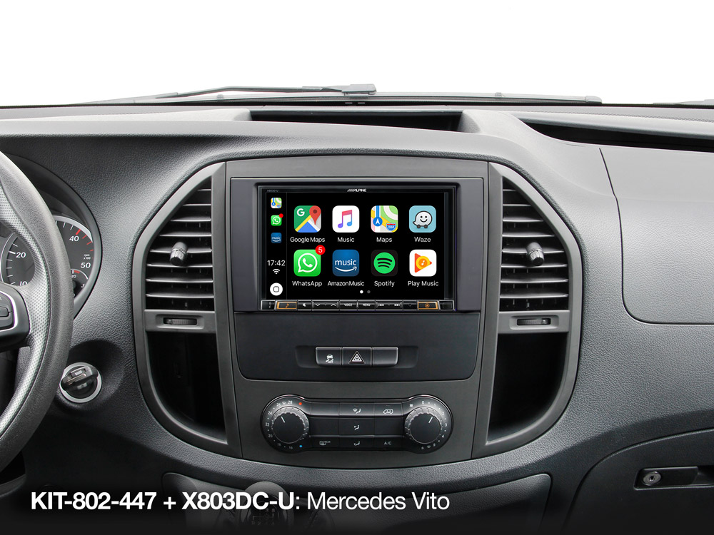 Alpine X803DC-U - 8" Geavanceerd Navigatiesysteem met database voor vrachtwagens