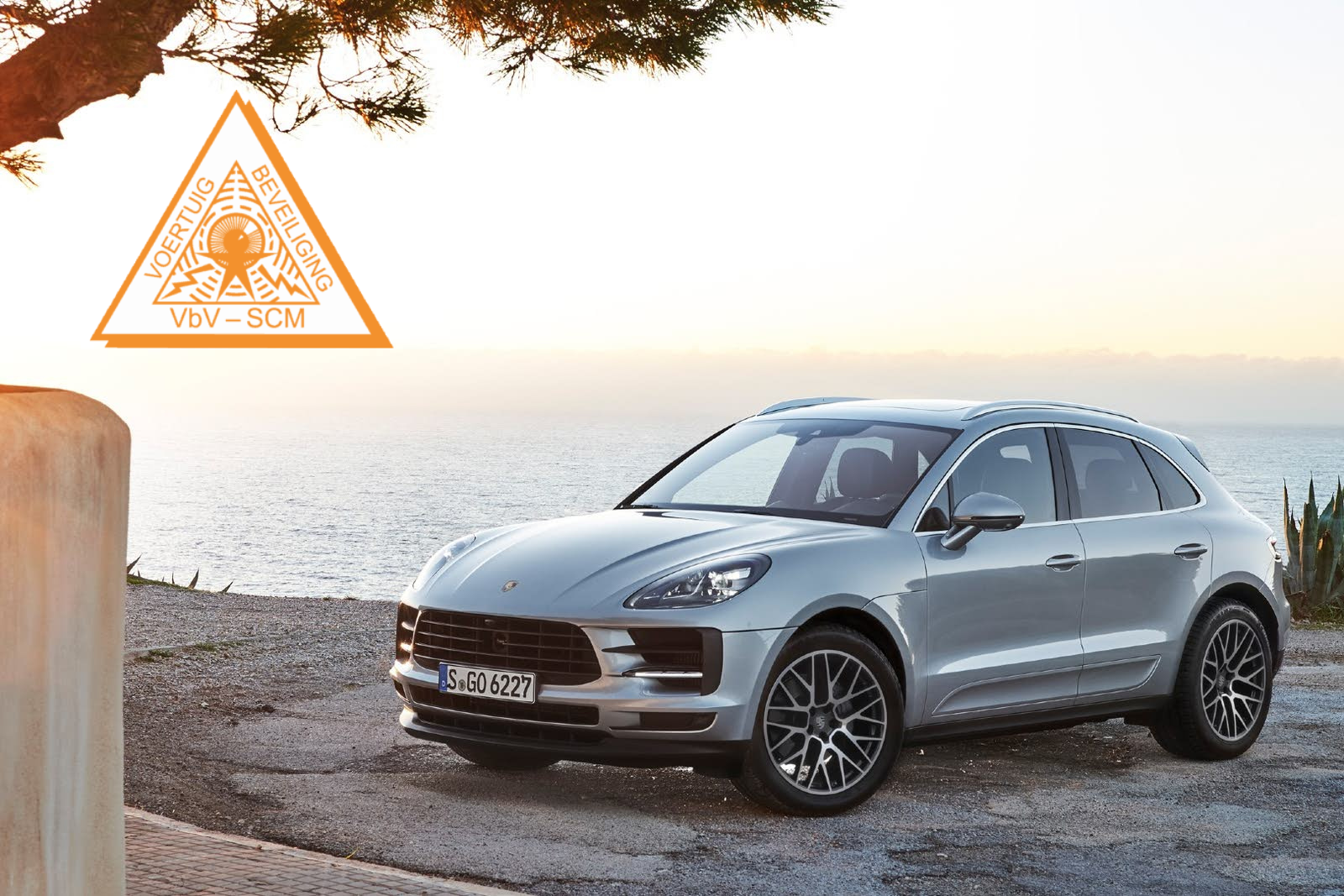 Alarm Klasse 3 voor Porsche Macan 2014>201 met keyless start/go