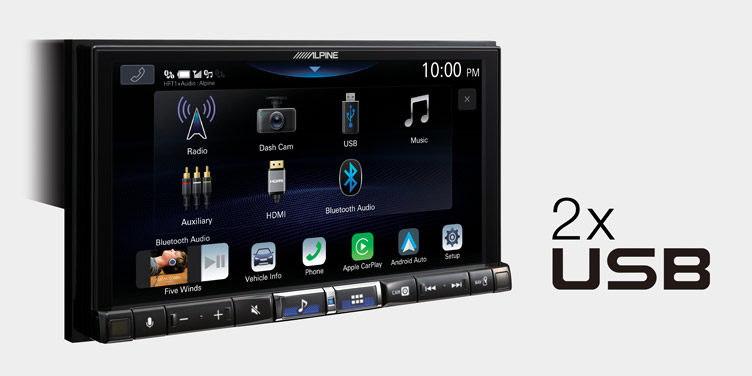 Alpine iLX-705E46 Premium 2DIN Digital Media Station voor BMW E46, autoradio met DAB+ digitale radio, Apple CarPlay en Android Auto compatibiliteit