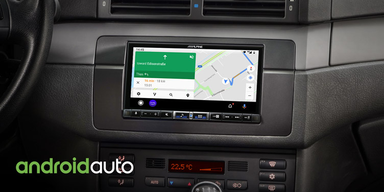 Alpine iLX-705E46 Premium 2DIN Digital Media Station voor BMW E46, autoradio met DAB+ digitale radio, Apple CarPlay en Android Auto compatibiliteit