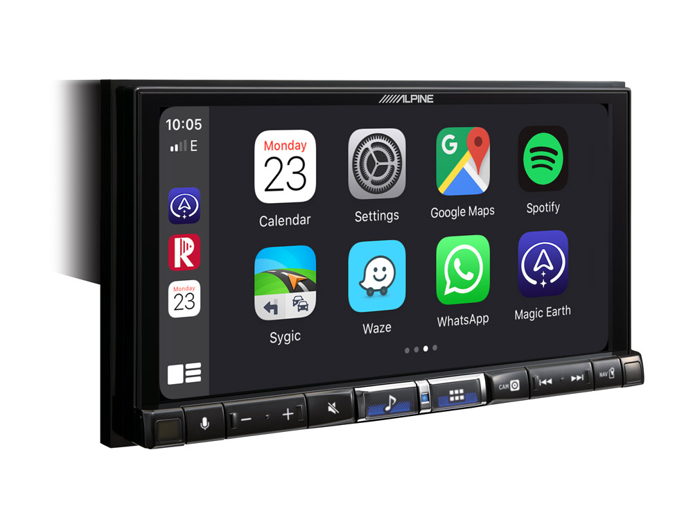 Alpine iLX-705E46 Premium 2DIN Digital Media Station voor BMW E46, autoradio met DAB+ digitale radio, Apple CarPlay en Android Auto compatibiliteit