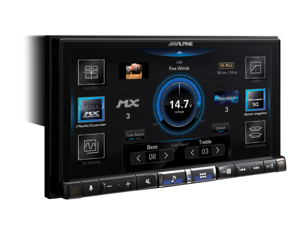 Alpine iLX-705E46 Premium 2DIN Digital Media Station voor BMW E46, autoradio met DAB+ digitale radio, Apple CarPlay en Android Auto compatibiliteit