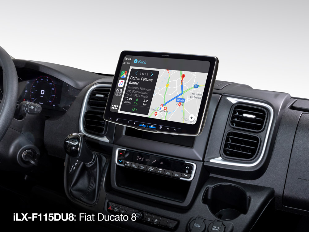 Alpine iLX-F115DU8 11-inch media-ontvanger, met DAB+ digitale radio, Apple CarPlay en Android Auto-compatibiliteit voor Fiat Ducato 8