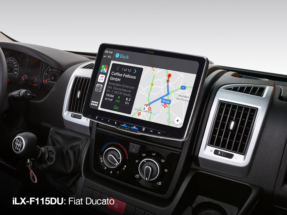 Alpine iLX-F115DU 11-inch media-ontvanger, met DAB+ digitale radio, Apple CarPlay en Android Auto-compatibiliteit voor Fiat Ducato 3, Peugeot Boxer 2 en Citroen Jumper 2