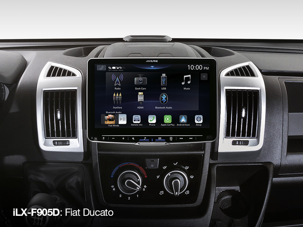 Alpine iLX-F905D 9-inch media-ontvanger, met DAB+ digitale radio, Apple CarPlay en Android Auto-compatibiliteit