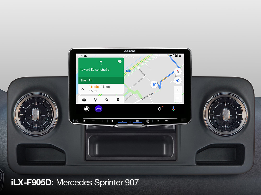 Alpine iLX-F905D 9-inch media-ontvanger, met DAB+ digitale radio, Apple CarPlay en Android Auto-compatibiliteit