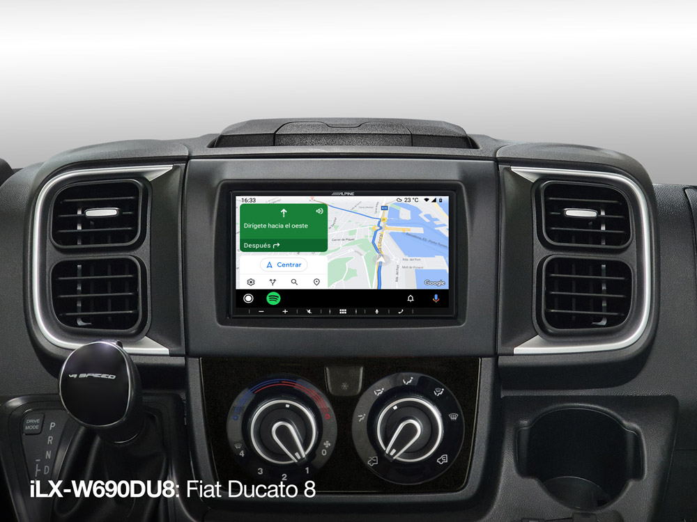 Alpine iLX-W690DU8 7” digitaal mediastation, met DAB+. Compatibiliteit met Apple CarPlay en Android Auto voor Fiat Ducato 8
