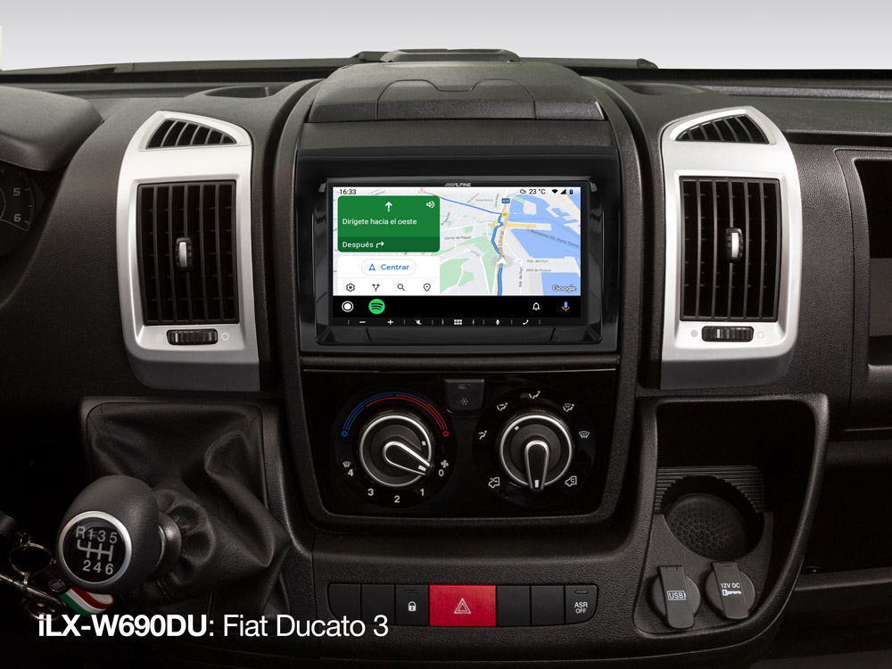 Alpine iLX-W690DU 7” digitaal mediastation, met DAB+. Compatibiliteit met Apple CarPlay en Android Auto voor Fiat Ducato 3, Citroen Jumper 2 en Peugeot Boxer 2