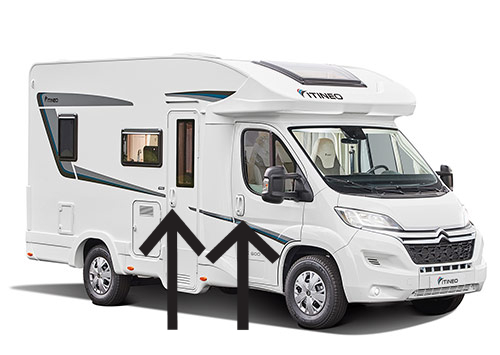 Camper + Instapdeur Alarmsysteem SCM Klasse 3